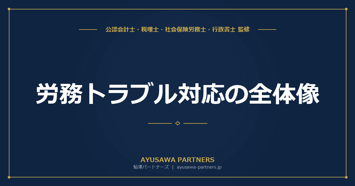 労務トラブル対応の全体像|解雇予告・離職票・同一労働同一賃金・パワハラ防止を社労士が完全解説